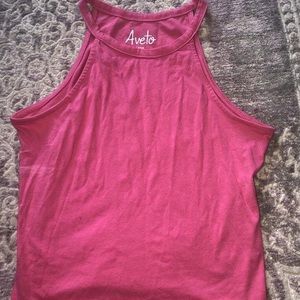 Pink cropped tank